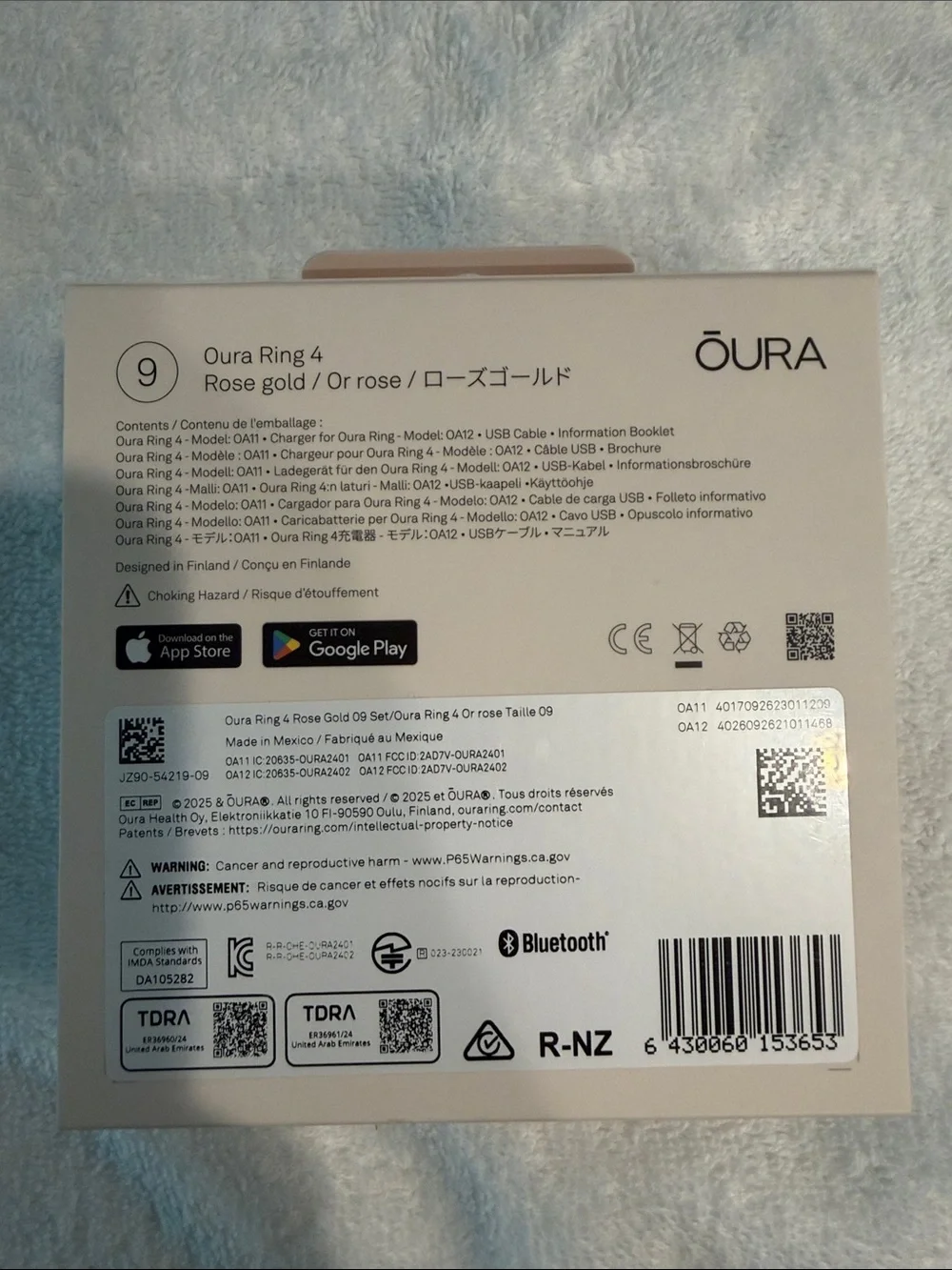 Oura Ring 4 Smart Sleep & Health Ring - Rose Gold (Size 9) BRAND NEW in box!